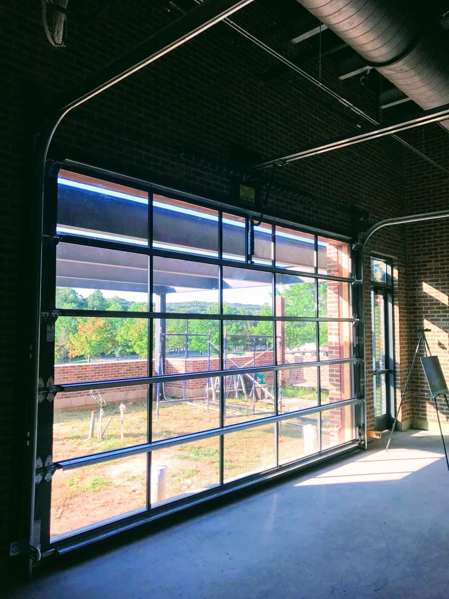Aluminum Glass Garage Overhead Sectional Roller Doors in New Jersey